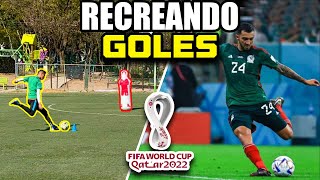 RECREANDO los MEJORES GOLES del MUNDIAL de QATAR 2022 por 10000 🥅⚽️ RETOS de FUTBOL EPICOS 😱 [upl. by Lefton]