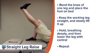 Supine Straight Leg Raise [upl. by Avot]