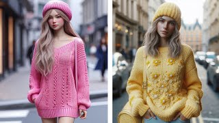 Streetstyle Sweater  Crochet Ideas 40 crochet ideas sweater fashion [upl. by Broida737]