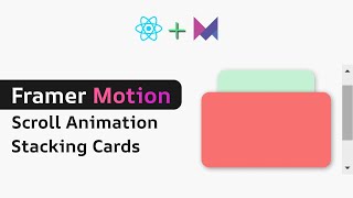 Framer motion scroll animation  stacking and replacing previous card section [upl. by Rosenbaum553]