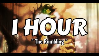 1 HOUR  Attack on Titan Season 4 Part 2 Opening  The Rumbling by Sim [upl. by Notsecnirp]