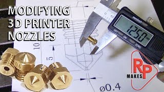 How to Modify 3d Printer Nozzles  the EASY way [upl. by Oconnor]