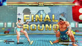 STREET FIGHTER V Chun Li vs Honda escenario clasico [upl. by Hsemin97]