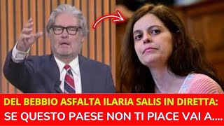 DEL BEBBIO ASFALTA ILARIA SALIS IN DIRETTA TV [upl. by Hsatan]