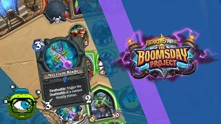 Hearthstone The Boomsday Project Card Reveal  Necrium Blade [upl. by Nnahsal]