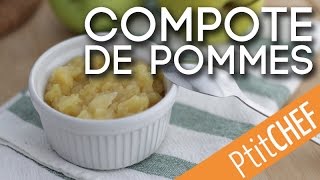 Recette de compote de pommes Ptitchefcom [upl. by Kele]