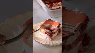 Decadent Cherry Tiramisu in Minutes 🍒☕️  Easy Dessert Recipe [upl. by Schmeltzer450]