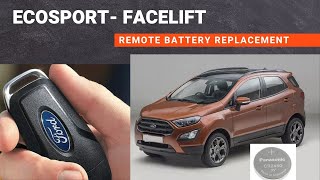 Ford Ecosport Remote Battery Replacement  CR2450 3V [upl. by Edya]