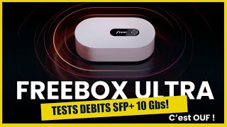 FREEBOX ULTRA test DEBITS 10 Gbs SFP câblé en fibre  alors quels debit  XD [upl. by Eissirk]