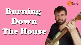 Burning Down the House  Talking Heads  Guitar Tutorial [upl. by Annayhs]