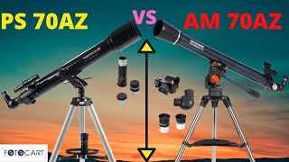 AstroMaster 70AZ vs PowerSeeker 70AZ Refractor Telescope Comparison hindi review moon saturn [upl. by Nnylak]