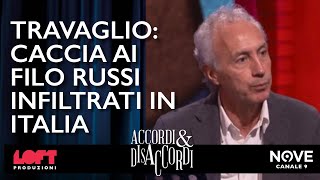 Travaglio caccia ai filo russi infiltrati in Italia [upl. by Richmound]