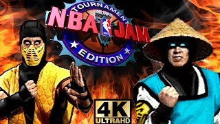 NBA Jam TE ARCADE Playthrough  Mortal Kombat vs Dallas Mavericks 4K60fps [upl. by Arlynne486]