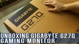 Unboxing 2K 144Hz Gaming Monitor GIGABYTE G27Q [upl. by Sculley]