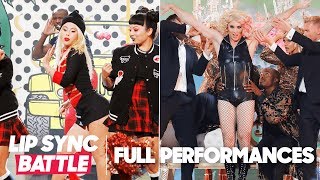 Tara Lipinski’s “Hollaback Girl” vs Johnny Weir’s “Paparazzi”  Lip Sync Battle [upl. by Nanah50]