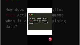How does ViewModel differ from Activity or Fragment when it comes to retaining data [upl. by Dnomaid]