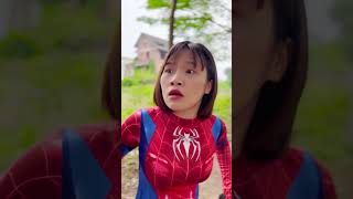 The plot to destroy Spiderman by two Spidergirls failed ad the ending was terrifying shorts funny [upl. by Assin458]