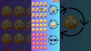 Find Odd Emoji out emojichallenge youtubeshorts findthedifference games viralshorts [upl. by Fanni]