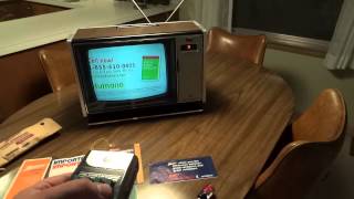 Watch a 1978 Zenith Chromacolor II Color TV with Space Command Remote Control [upl. by Gerrie]