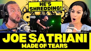 USING THE STRINGS AS DENTAL FLOSS First Time Hearing Joe Satriani  Made of Tears live Reaction [upl. by Anaicilef]