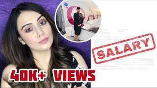 My Actual Cabin Crew Manager Salary Slip  Qatar Airways Salary  How much does a cabin crew earn [upl. by Ahsiyk]