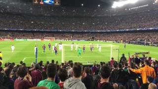 BARÇA  PSG goal de Sergi Roberto desde la grada [upl. by Petes]