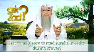 Is it compulsory to recite surahs in order during Prayer  Salah  Assim al hakeem [upl. by Yam597]