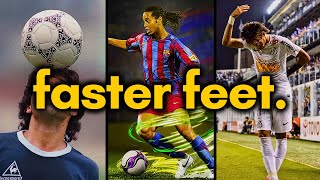 4 BEST Footwork Drills for FAST FEET [upl. by Keyek]