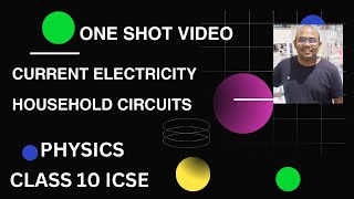 2 chapters in ONE SHOT  Current Electricity  Household Circuits  Class 10 ICSE  Sunando Debnath [upl. by Milty]