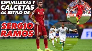 SERGIO RAMOS… Espinilleras y calcetas  Juega como profesional [upl. by Older]