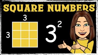 Square Numbers  Multiplication  Maths with Mrs B [upl. by Alverson]