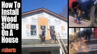 How To Install Plywood Siding On A House shorts [upl. by Pooley735]