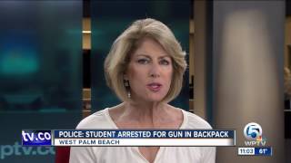 Palm Beach Lakes HS student charged after gun found in backpack [upl. by Aramaj]