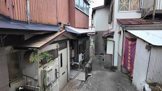 Shimonoseki Yamaguchi a gray town with stone steps and concrete buildingsPart1【4K Japan Walk】 [upl. by Sutherland917]