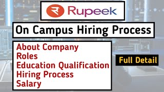 Rupeek OnCampus Hiring Process Rupeek oncampus hiring process for freshers Full detail on Rupeek [upl. by Marv615]