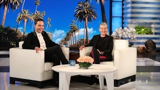 Jim Parsons and Ellen Talk About Their Wedding Anniversaries [upl. by Fitting]