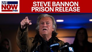 Steve Bannon speaks out after prison sentence quotpolitical prisonerquot [upl. by Cyn757]