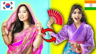 Indian Girl Swapped Lives with Korean Girl 🇰🇷🇮🇳 ft KoreanG1p [upl. by Gustave817]