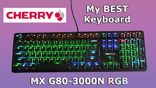 Cherry Keyboard MX G803000N RGB best red gold crosspoint switches [upl. by Donaghue]