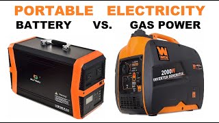 Portable power Station solar generator vs Portable gas powerd Generator [upl. by Sira]