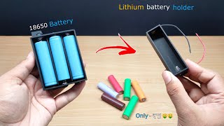 DIY 18650 battery holder  How To Make 18650 Lithium Battery Holder From PVC Pipe At Home [upl. by Stark]