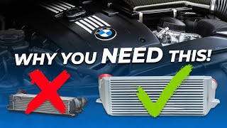 The BEST Intercooler for Your N54 BMW amp How To Install It [upl. by Aniretake]