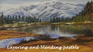 Blending and layering with Pastels  Pastel painting course 12 [upl. by Ainak]