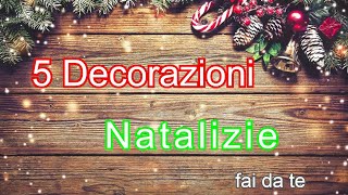 5 Decorazioni natalizie fai da te con tappi di sughero Tutorial DIY [upl. by Torrlow83]