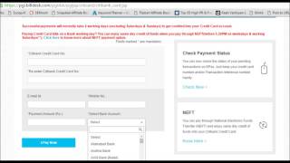 Citibank Credit Card Payment through other bank netbanking bill desk [upl. by Bithia728]