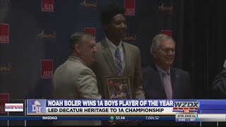 Noah Boler wins the Boys Class 1A Player of the year [upl. by Nezah]