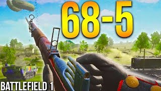 INSANE M95 CARBINE SNIPER BATTLEFIELD 1 Scout gameplay [upl. by Talyah]