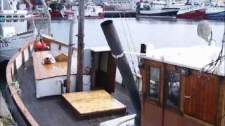 Fishing vessel quotHavetquot  55 HP hot bulb Hundested engine [upl. by Htidra]