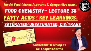 Fatty acids SaturatedUnsaturated CisTrans Foodscito [upl. by Hafinah]