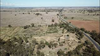 Video 843 Dubbo To Parkes Drone Footage from South Tomingley Rest Area [upl. by Obmar652]